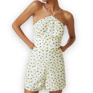 NWOT Anthropologie Hutch Ditsy Floral Seaside Romper size 2 new with Out tag